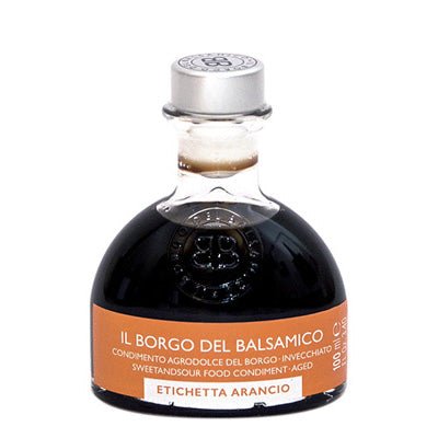 Balsamico Condimentti - Oranssi etiketti 100ml - Il borgo del balsamico - Olivo.fi